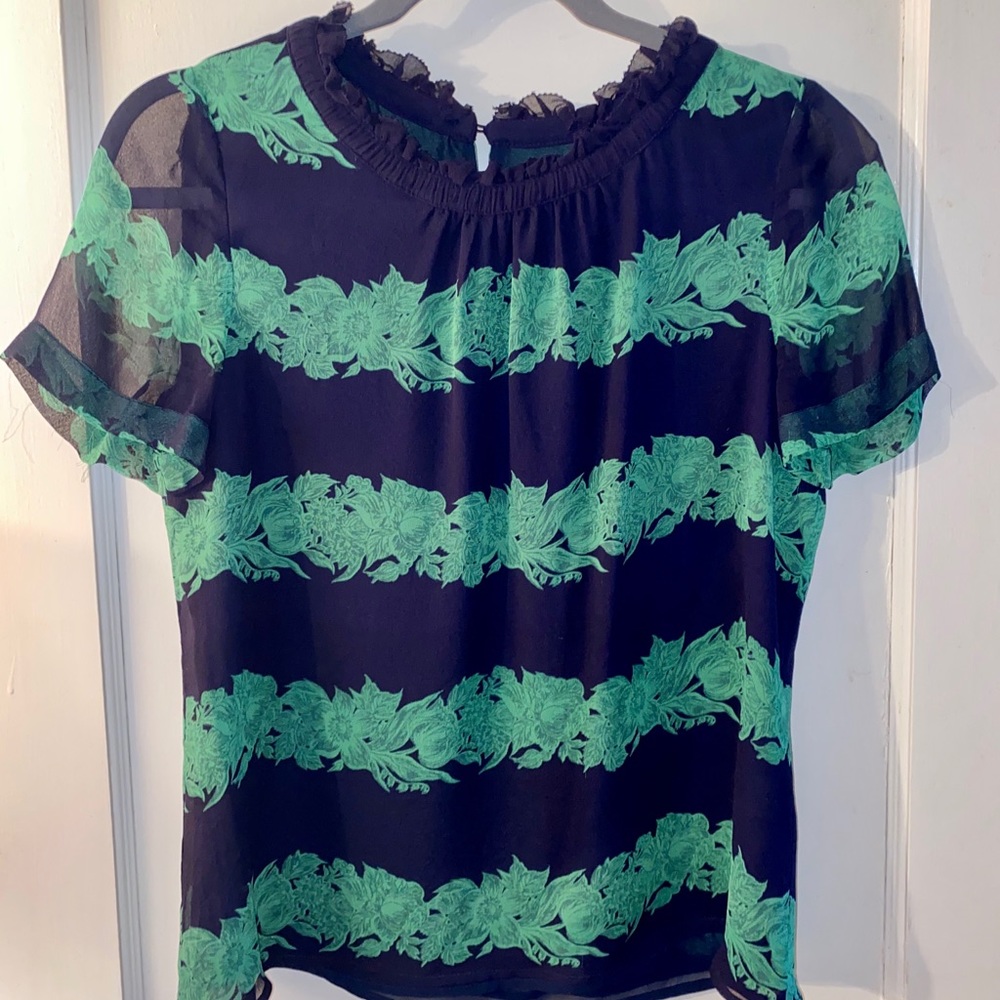 JCrew Silk Floral Blouse